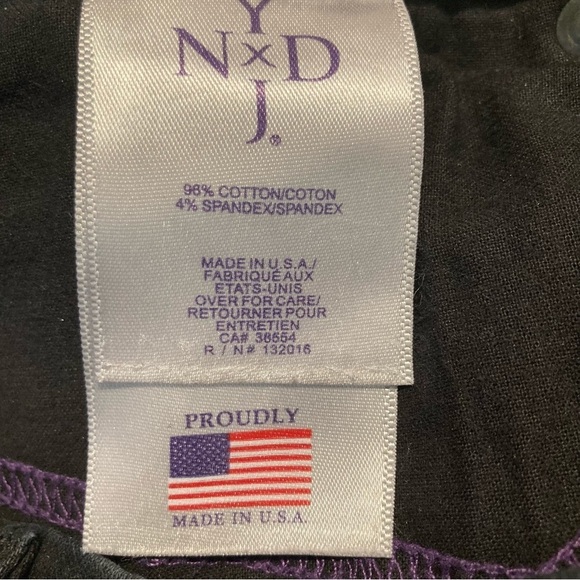 NYDJ Sz 18 Straight Lift Tuck Technology High Rise  Black Jeans - Picture 12 of 14